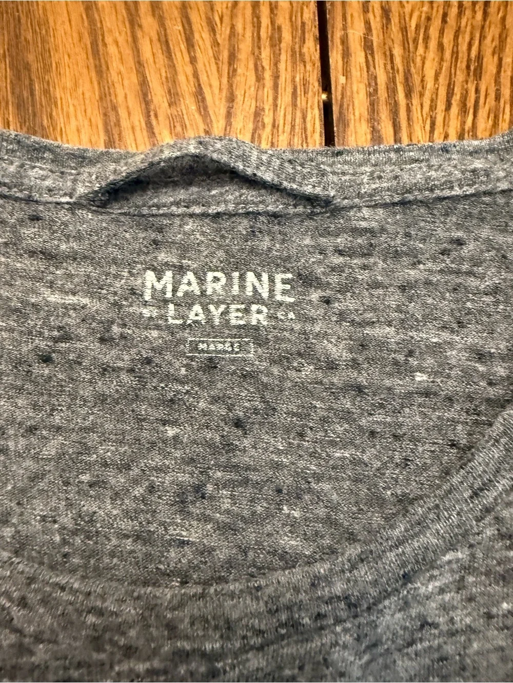 Marine Layer Heather Gray Short-Sleeve Crewneck Tee